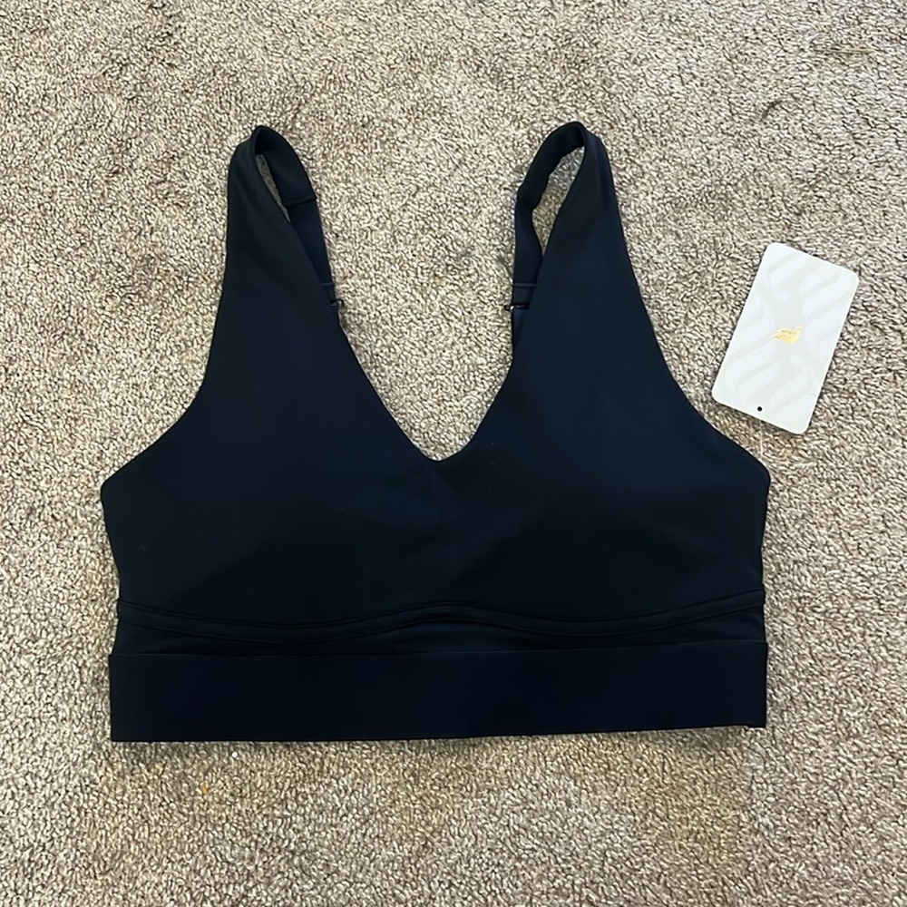 NWT Fabletics All Day Everyday Bra II Black Women's L